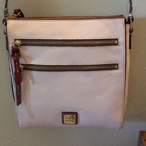 Dooney & Bourke triple zip compartment crossbody.